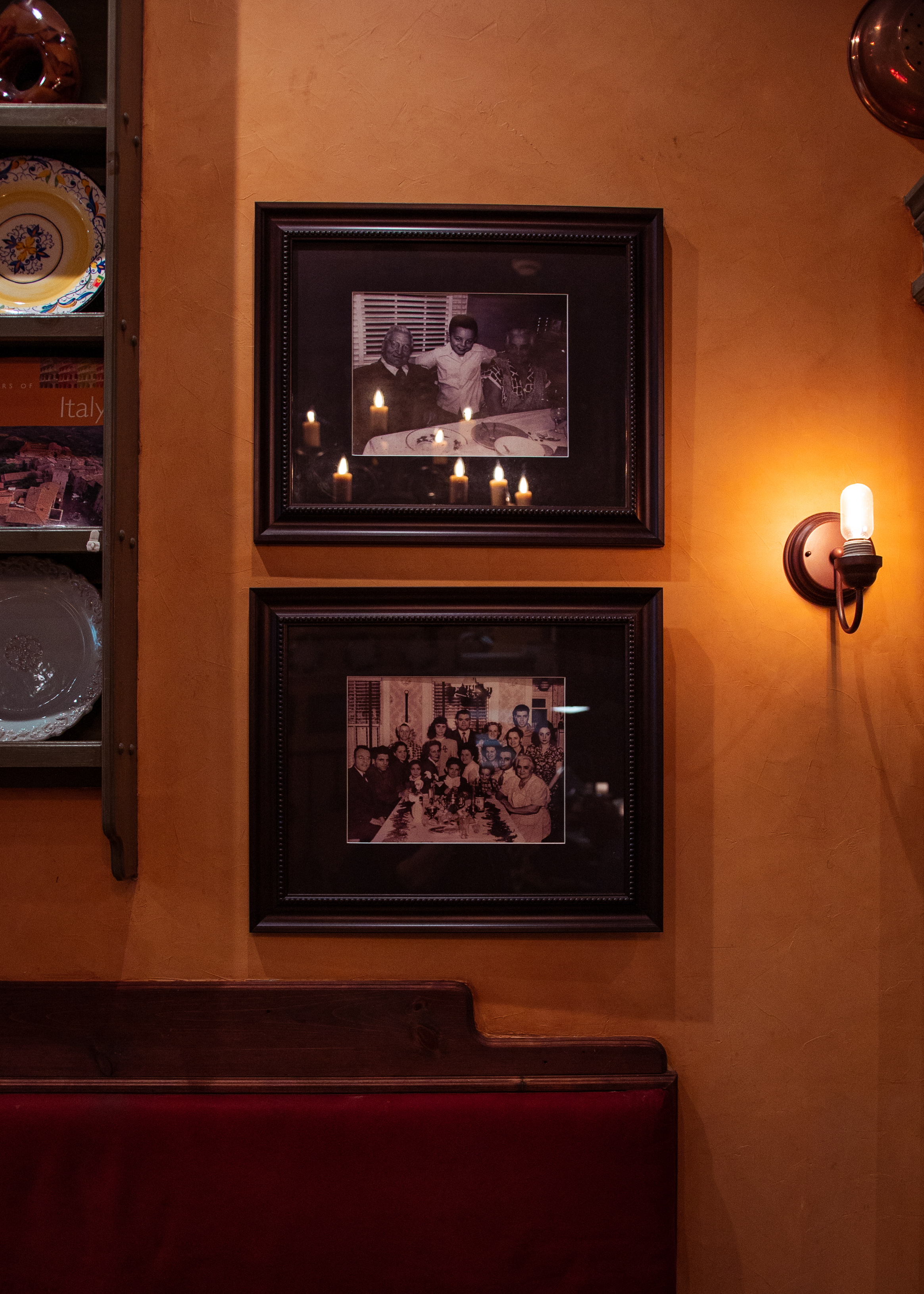 a clock hanging on the wall