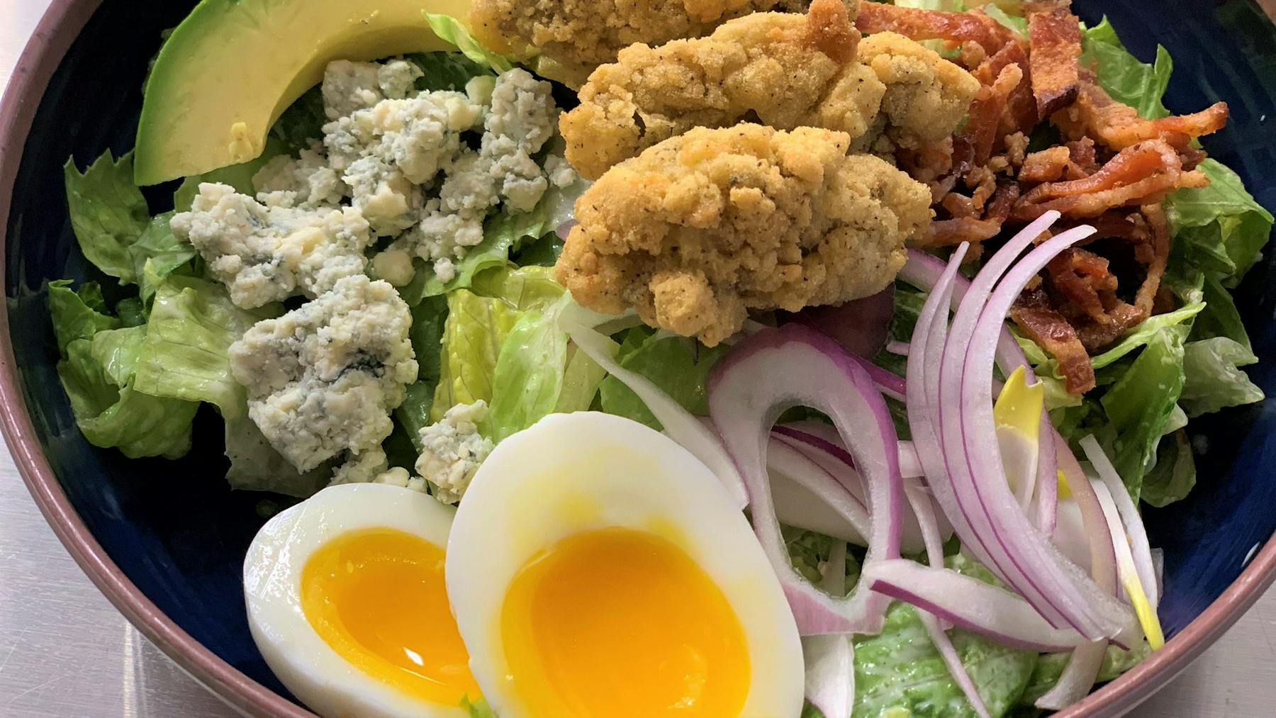 a bowl filled with different types of food