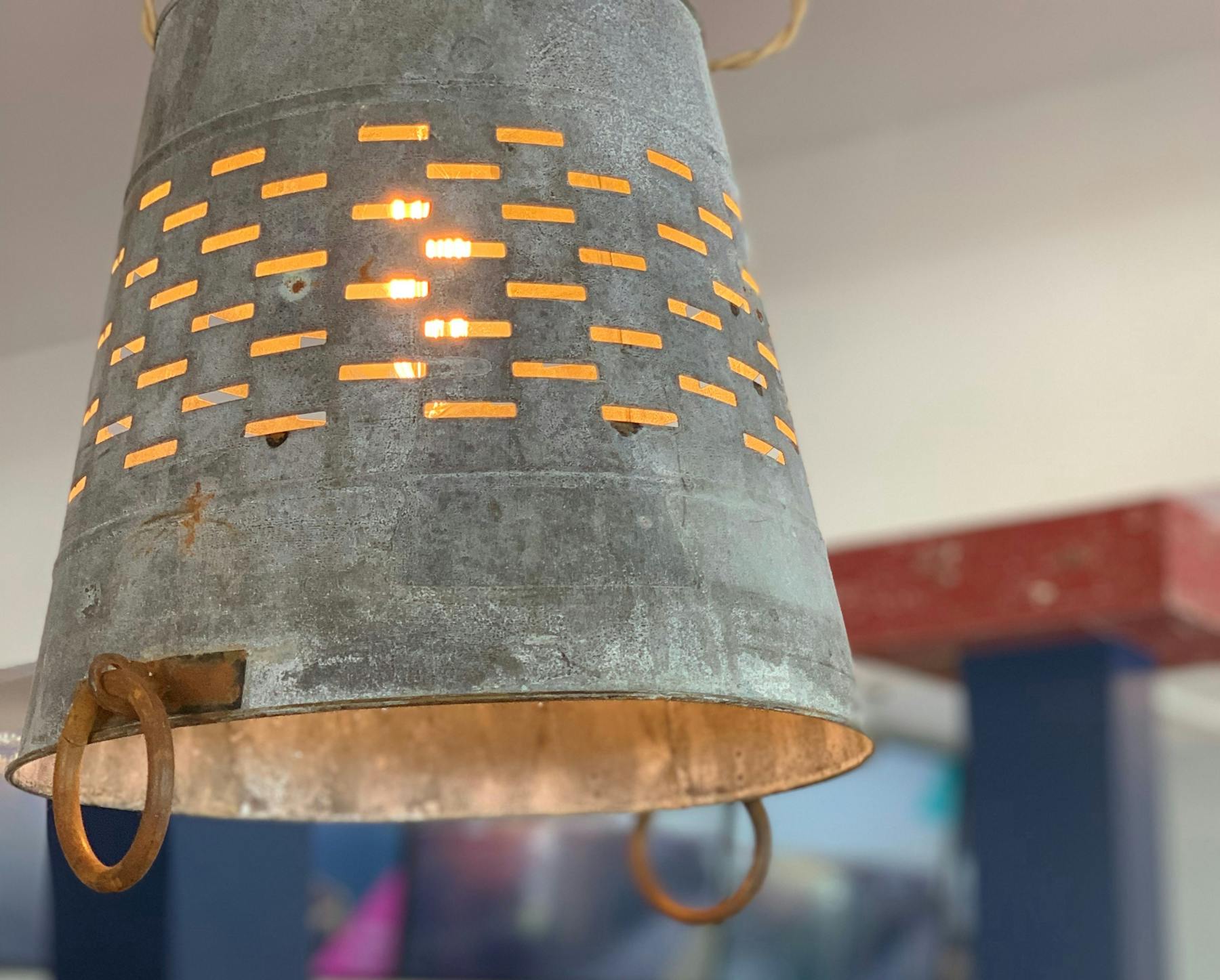 a close up of a lamp