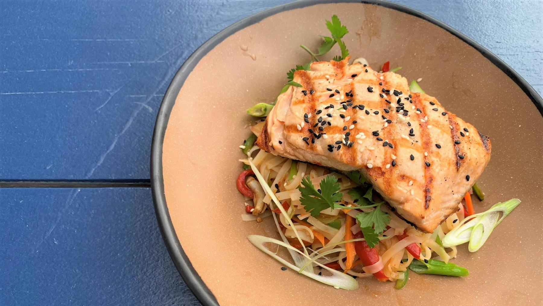 a bowl of food on a plate