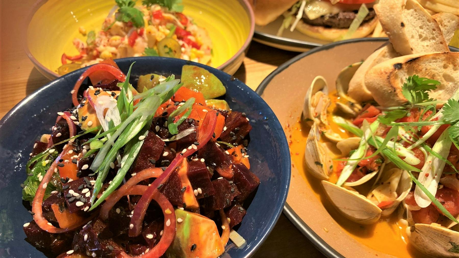 a bowl of food on a plate