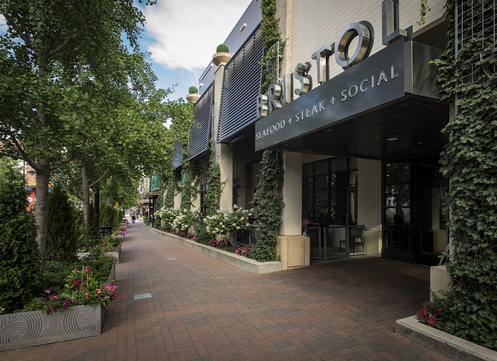 a table full of food