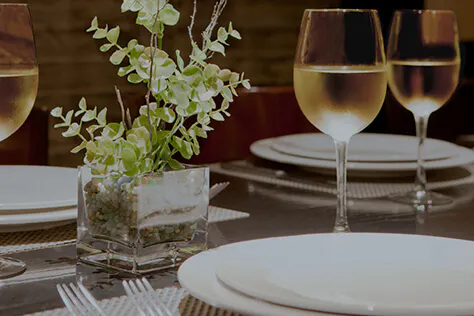 a table full of food