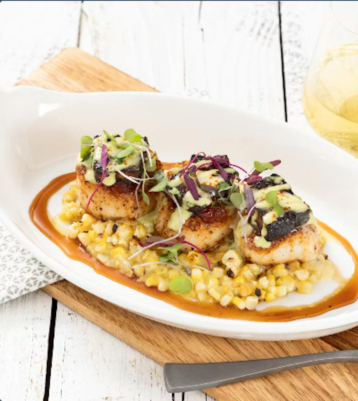 a plate of food on a table