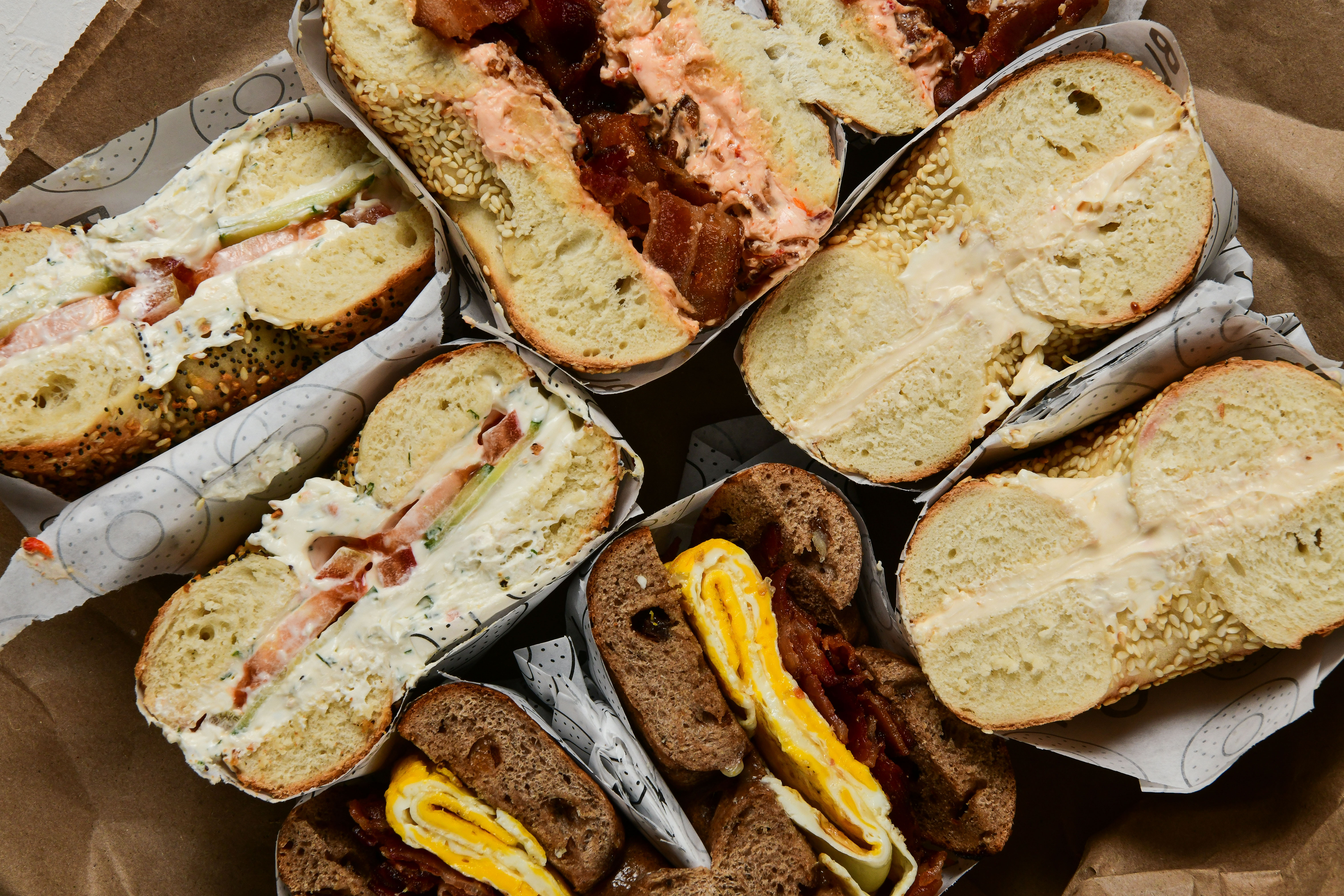 a sandwich cut in half