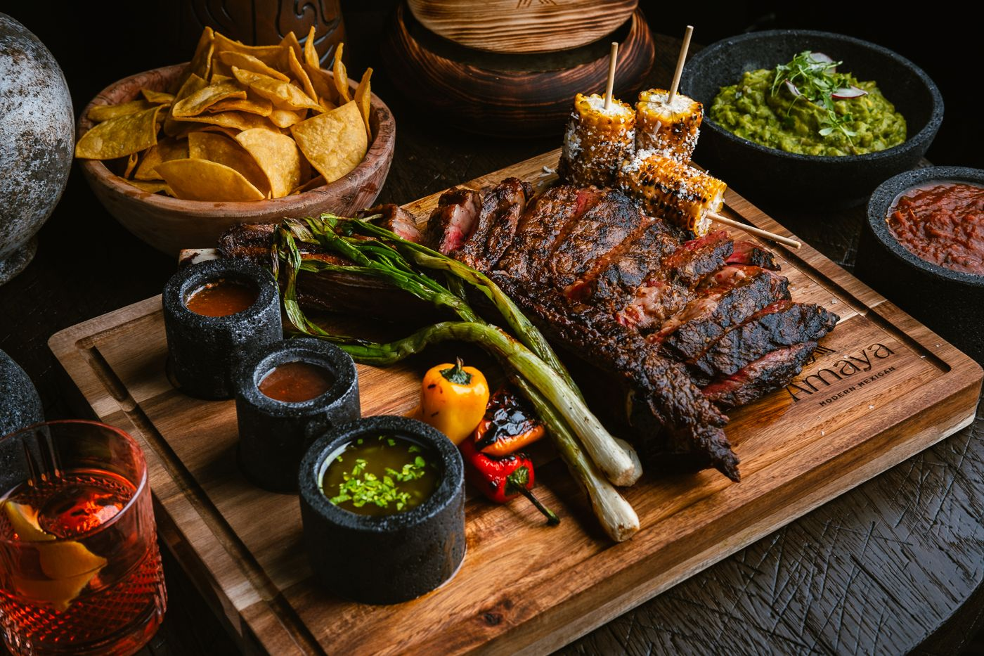 Las Vegas Strip restaurant featuring Amaya Modern Mexican carne asada