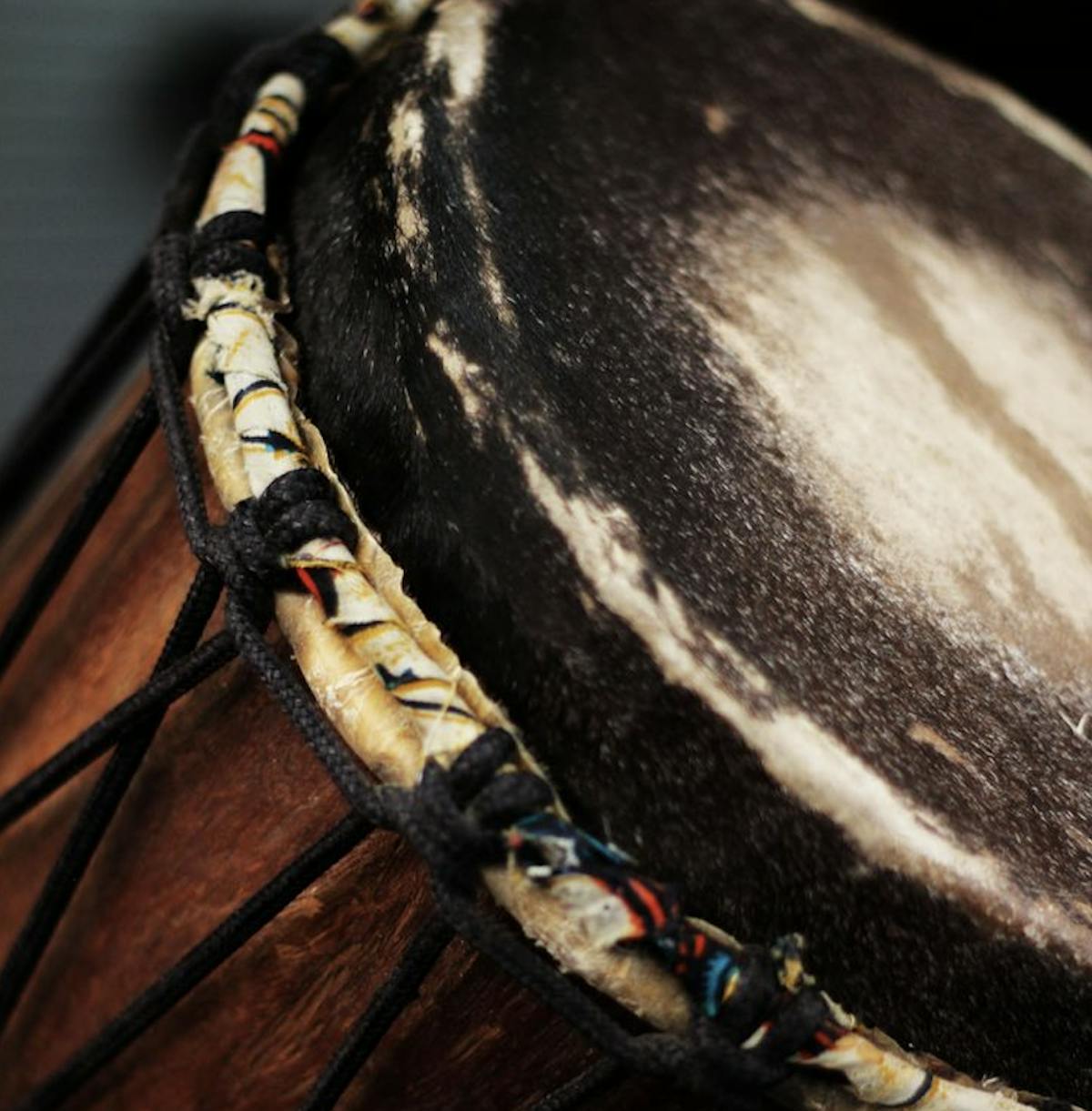 a photo of a djembe drum