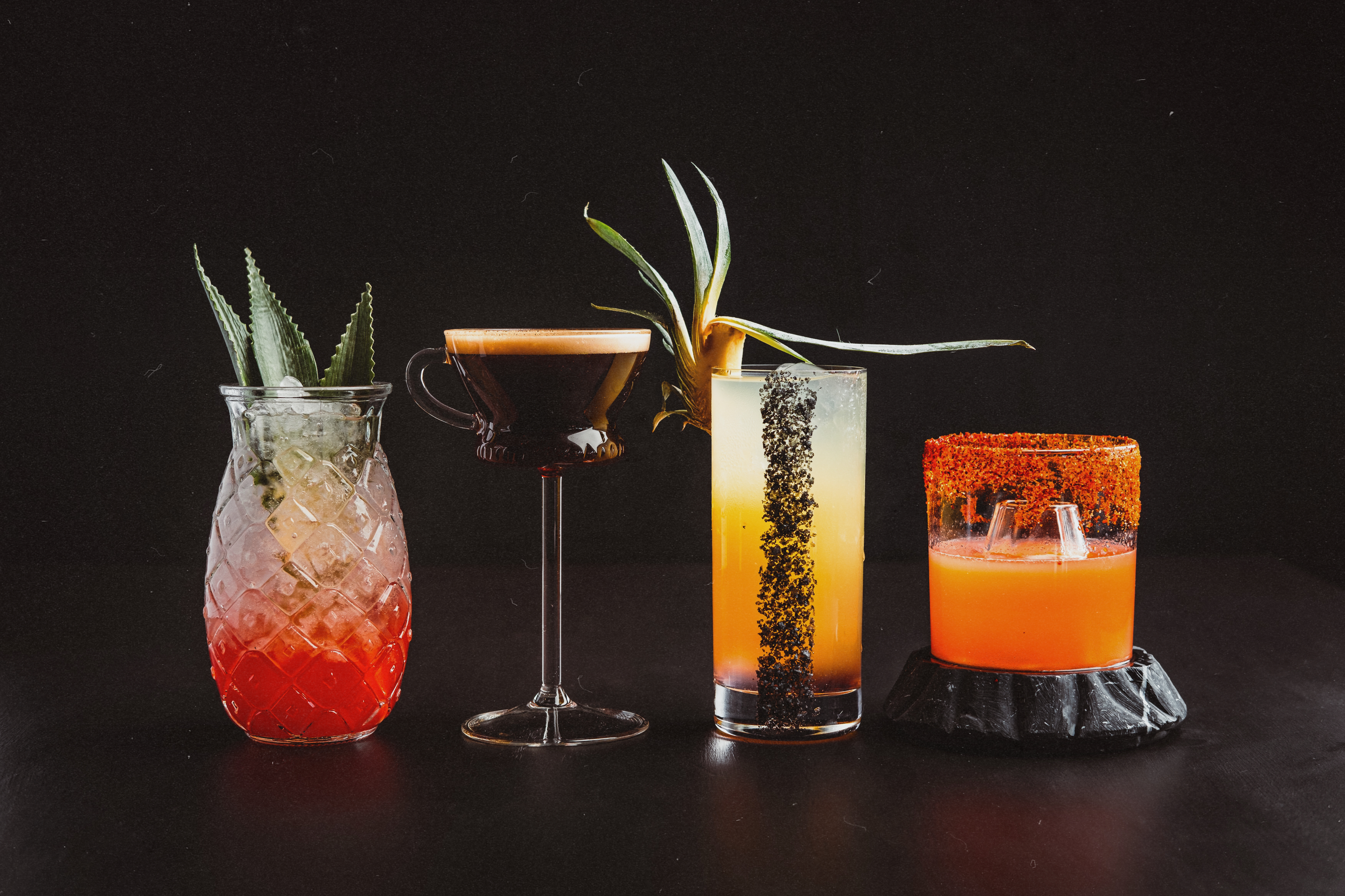 a photo of some of the cocktails that will be available at Amaya Modern Mexican inside The Cosmopolitan Las Vegas