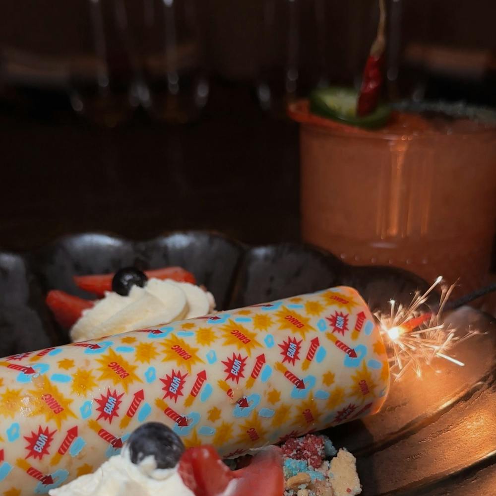 Las Vegas Strip Restaurant dessert and specialty cocktail