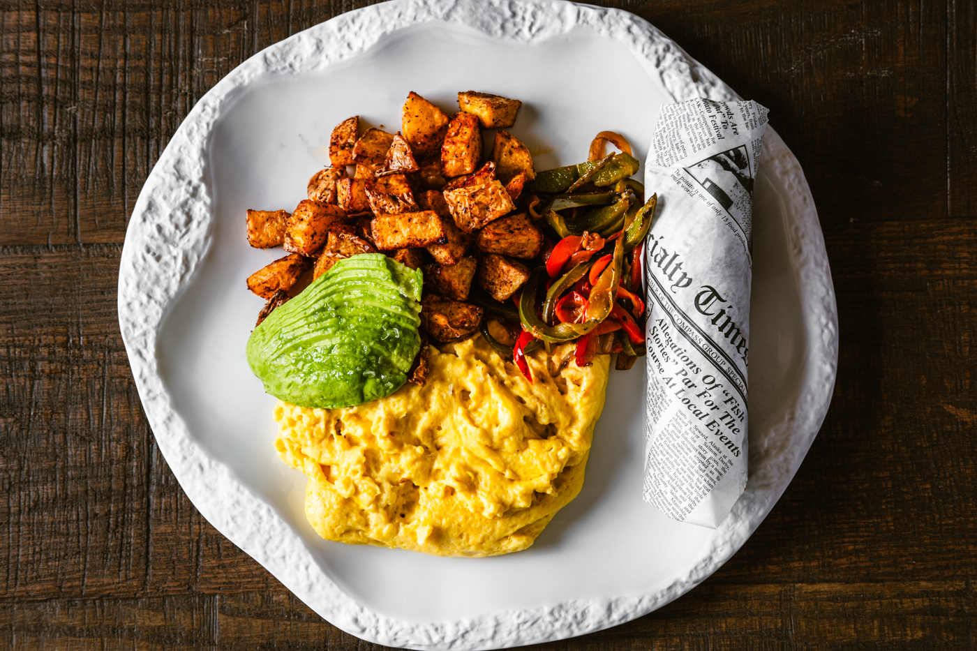 scrambled egg dish at the best mexican on the strip