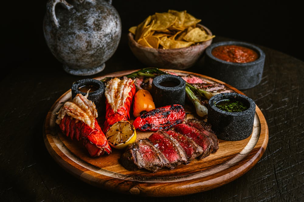 a photo of Amayas Surf and Turf that is going to be on the Amaya Modern Mexican Menu, a the new best Mexican restaurant on the Las Vegas strip