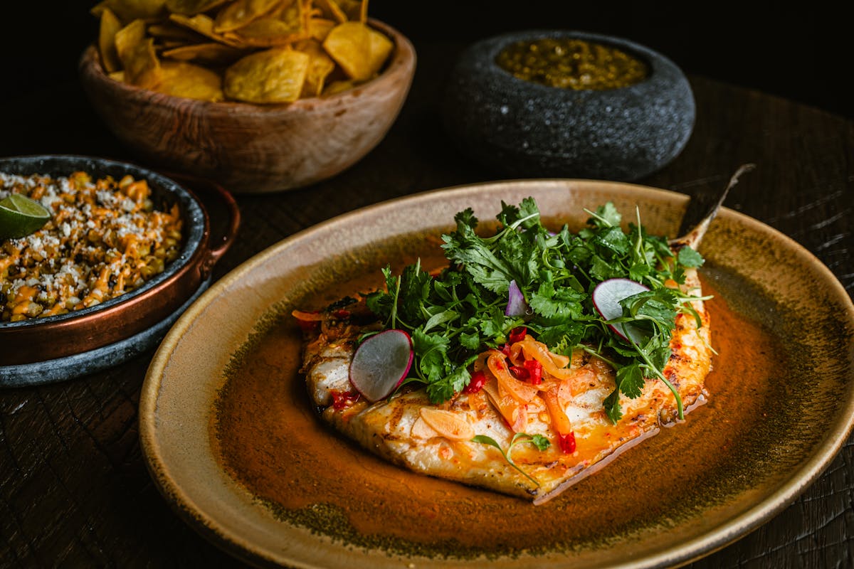 a bowl of food on a plate