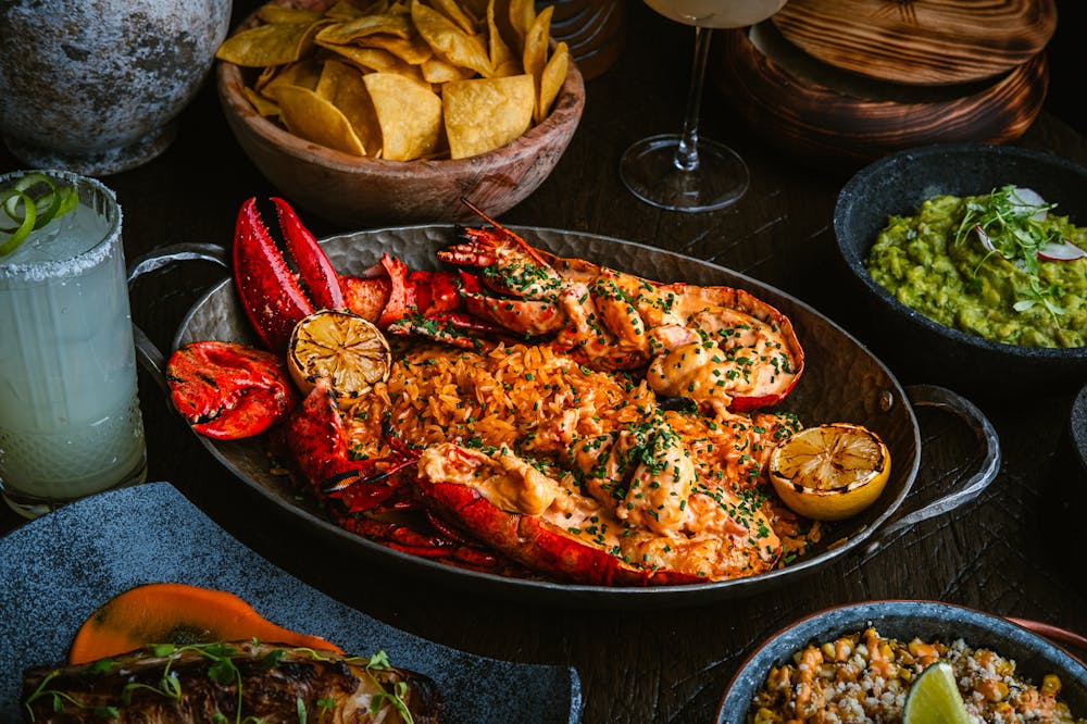 a photo of 2lb grilled lobster sold at Amaya Modern Meixcan