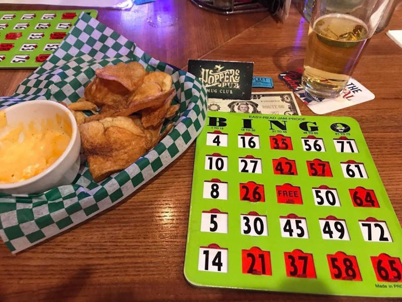 Monday Bingo Night 7pm Hoppers Pub Specialized in Pub Food, Beer
