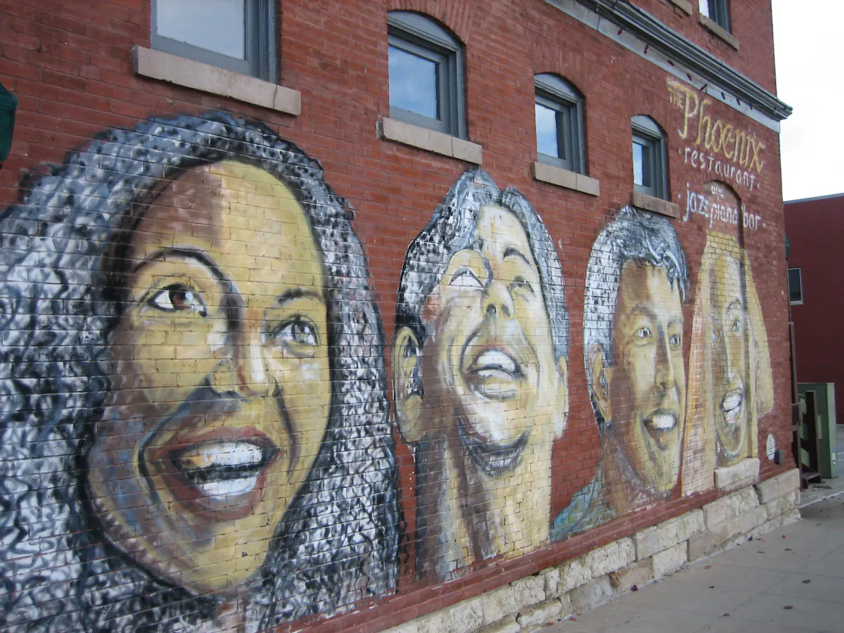 the face of a brick building
