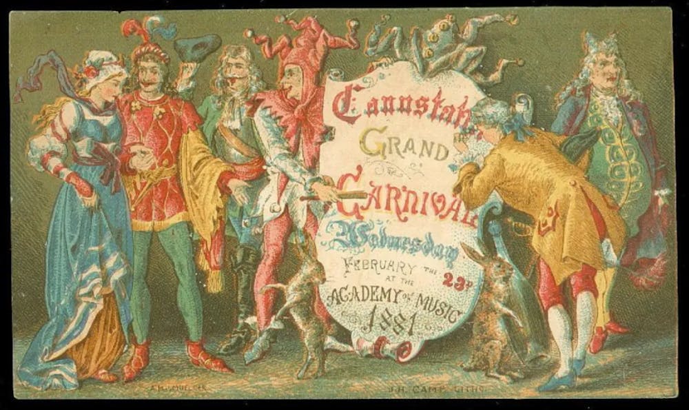 a painting of a group of people posing for a photo