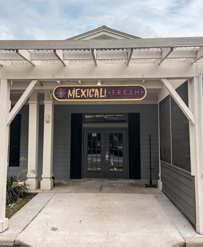 a store front at day