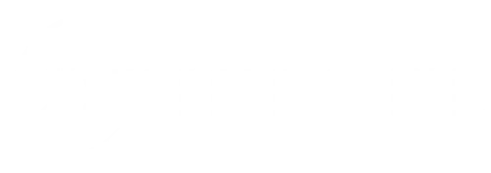 The Stuffed Olive white horizontal logo featuring a stylized olive pierced by a martini pick.