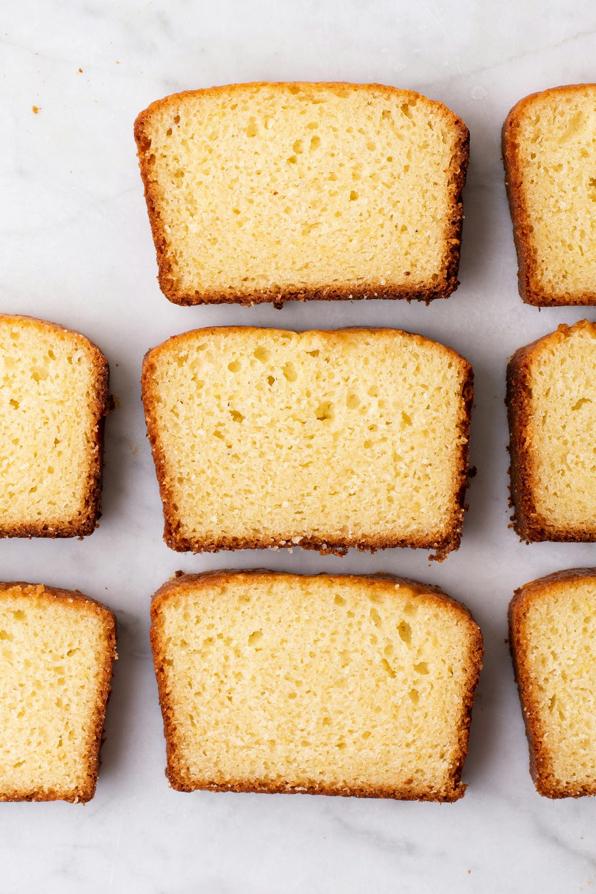 sliced cake