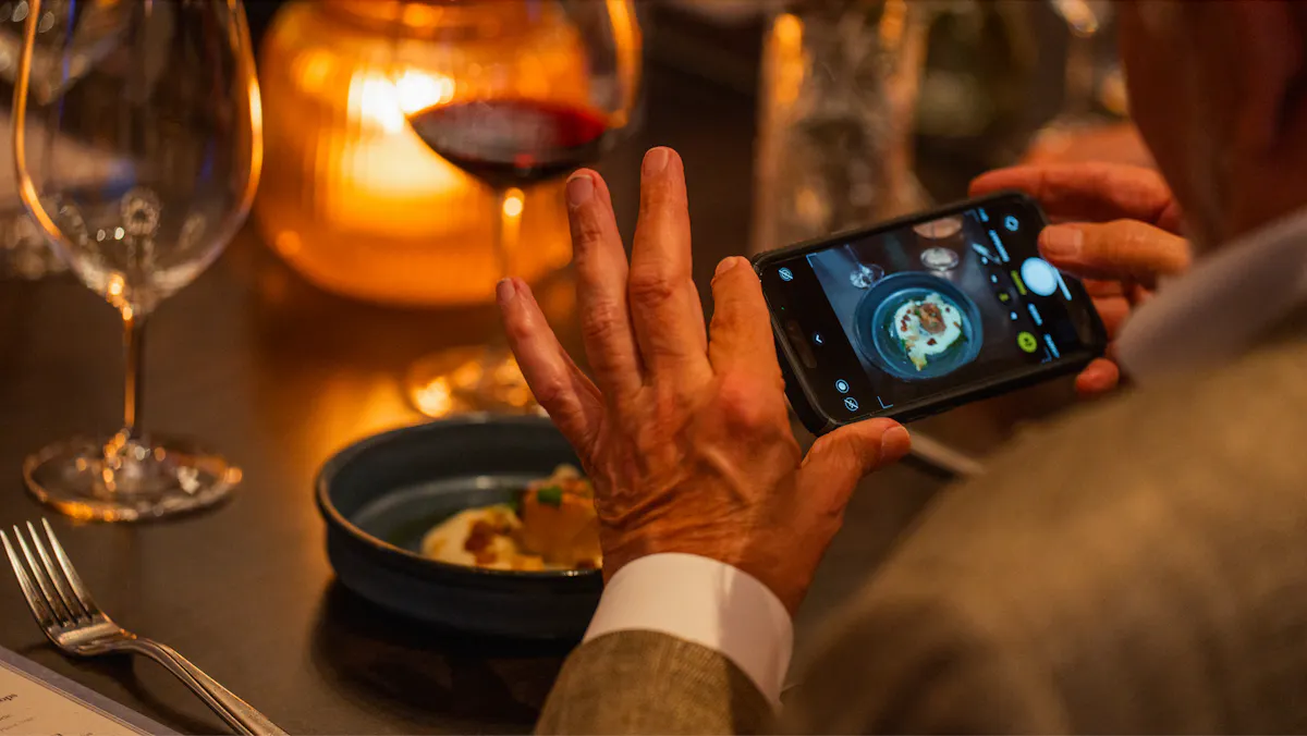 a person holding a phone