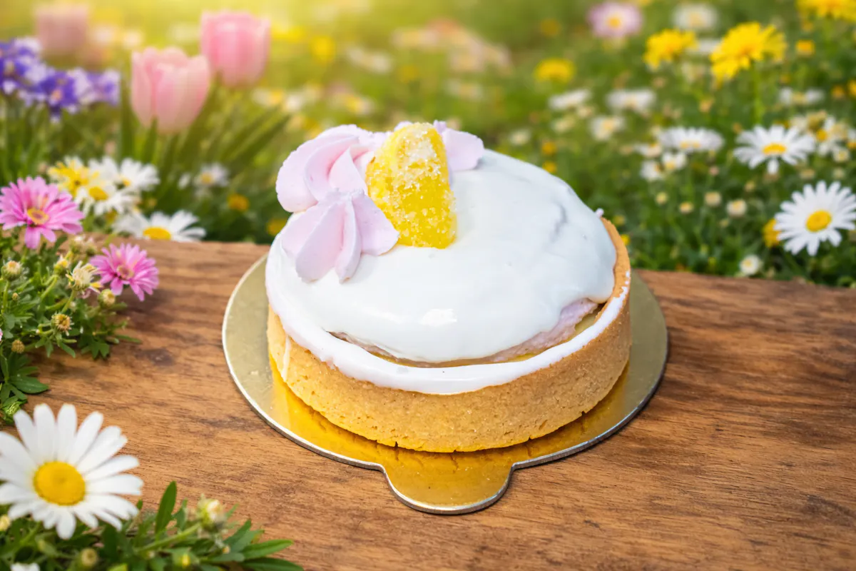 a dessert on a table