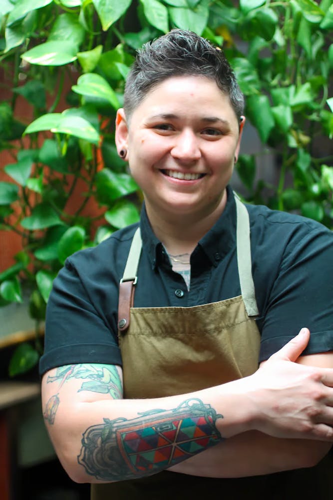 a person smiling for the camera