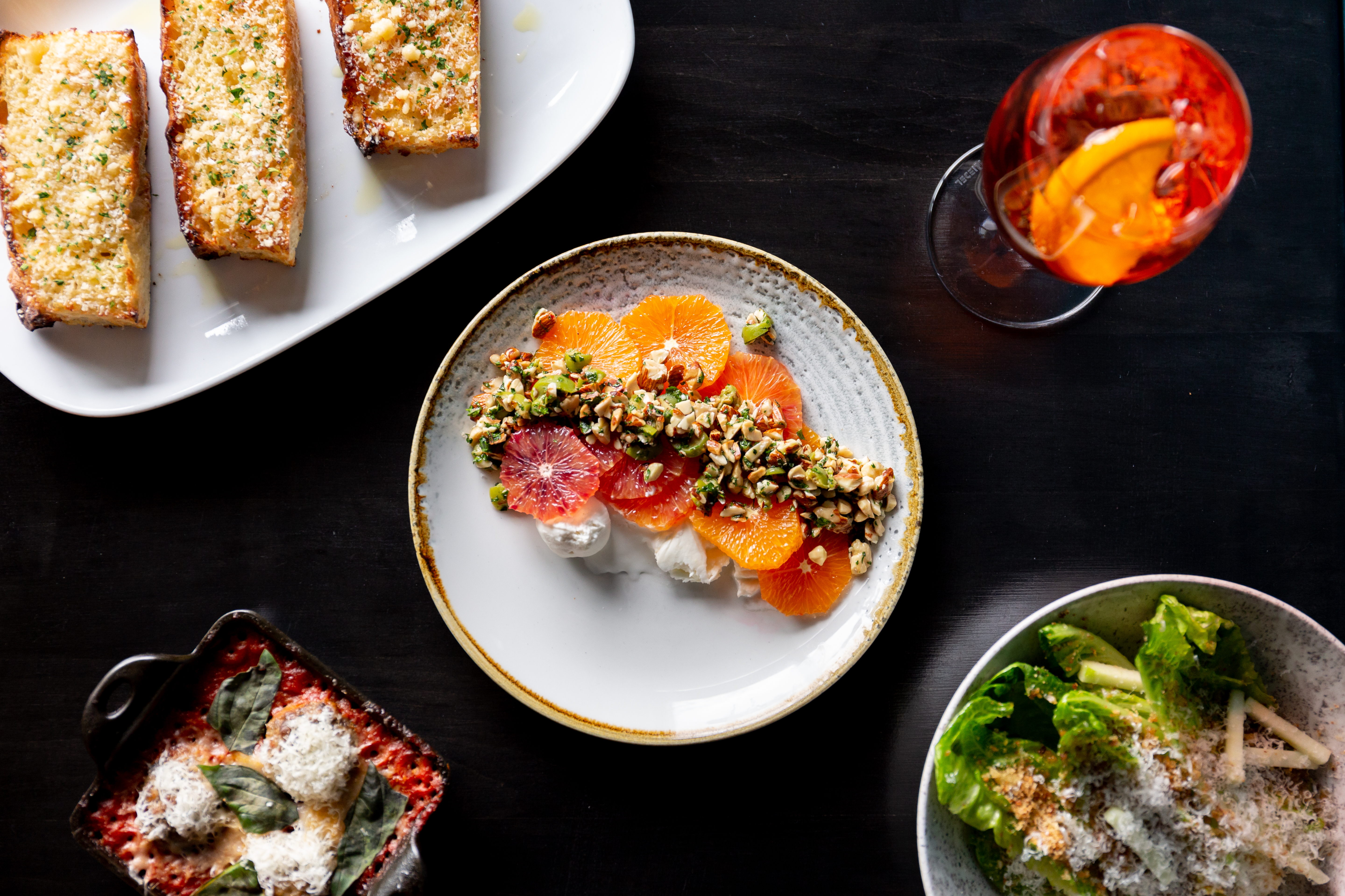 a plate of food on a table