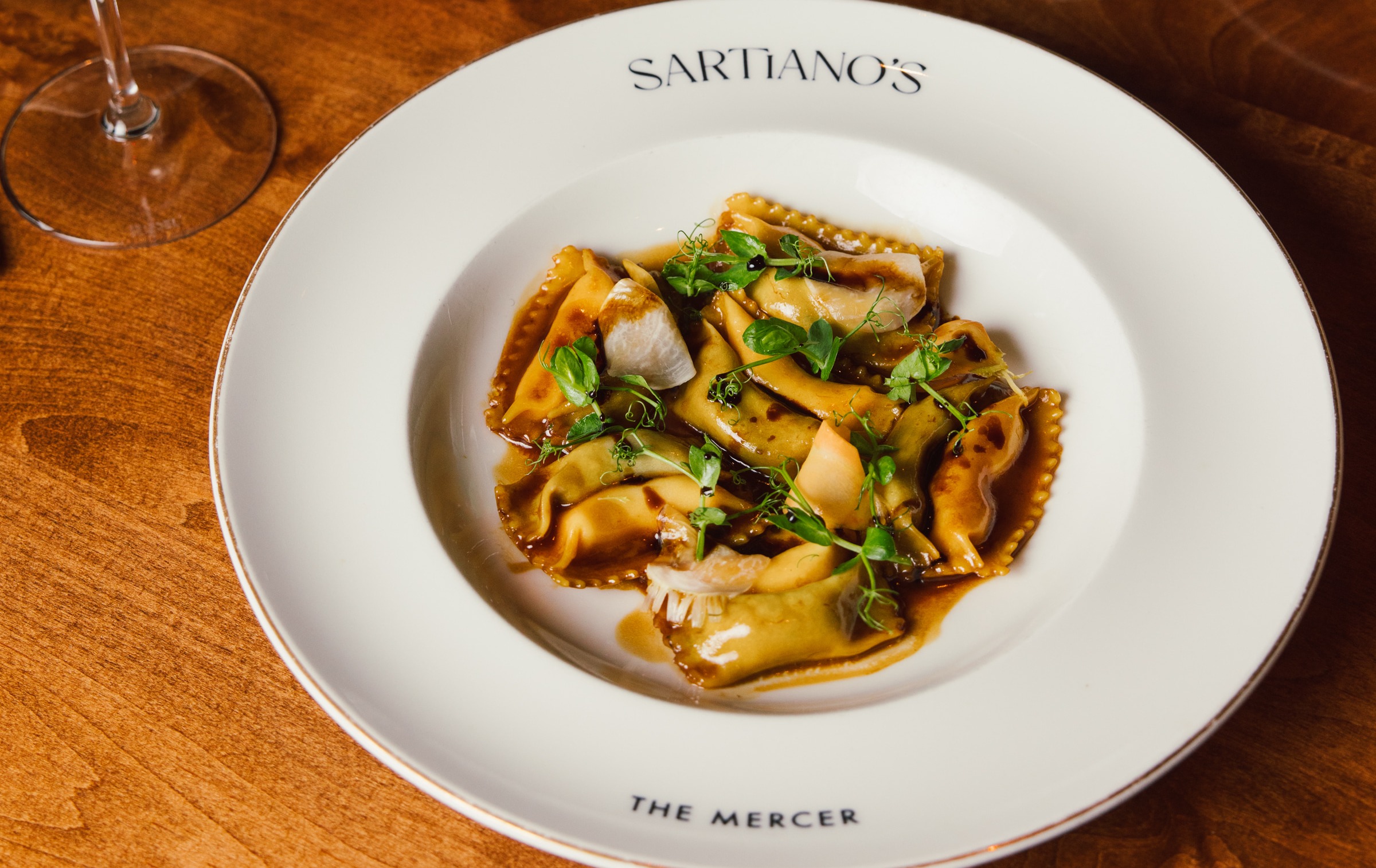 a plate of food on a table