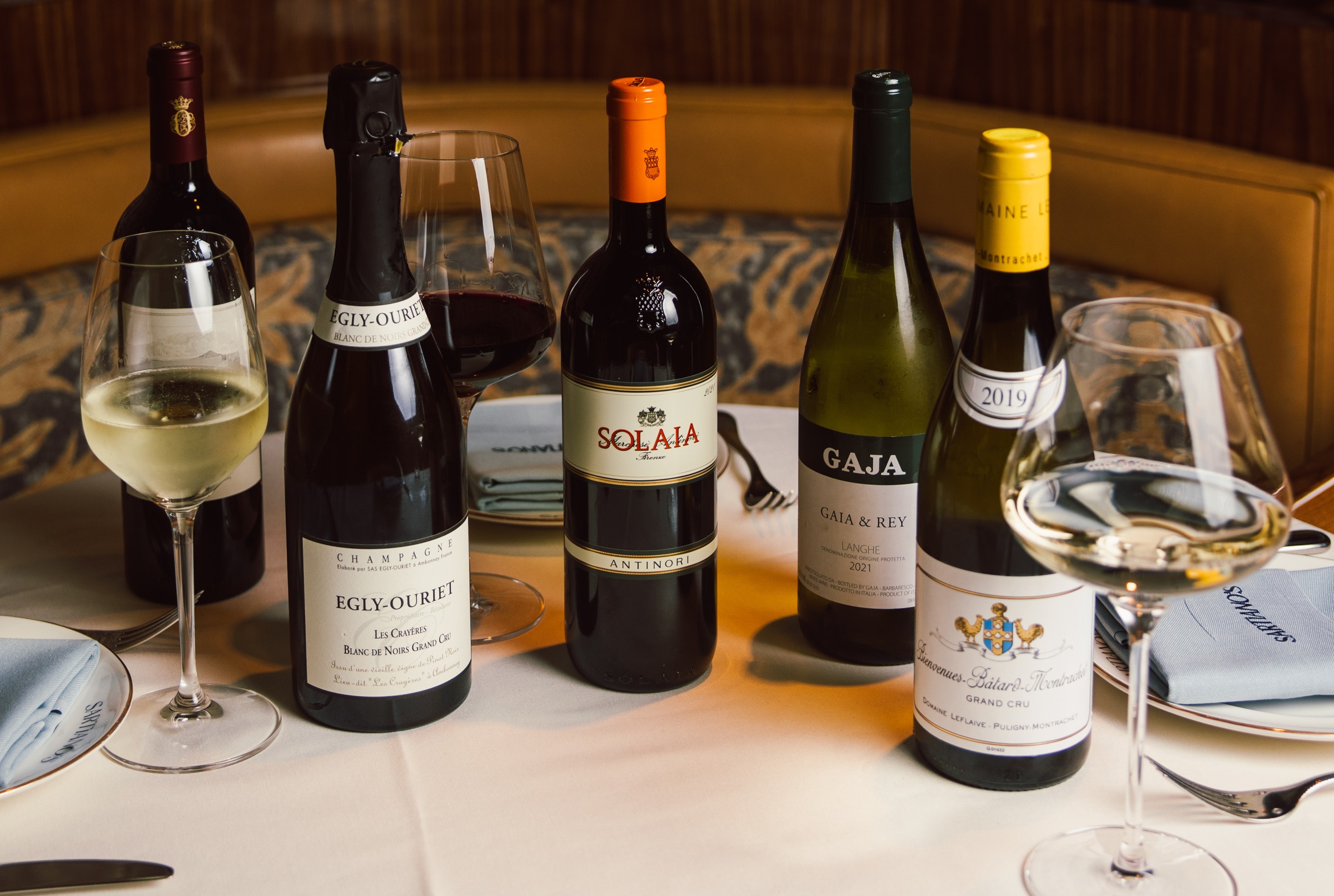 a bottle of wine on a table