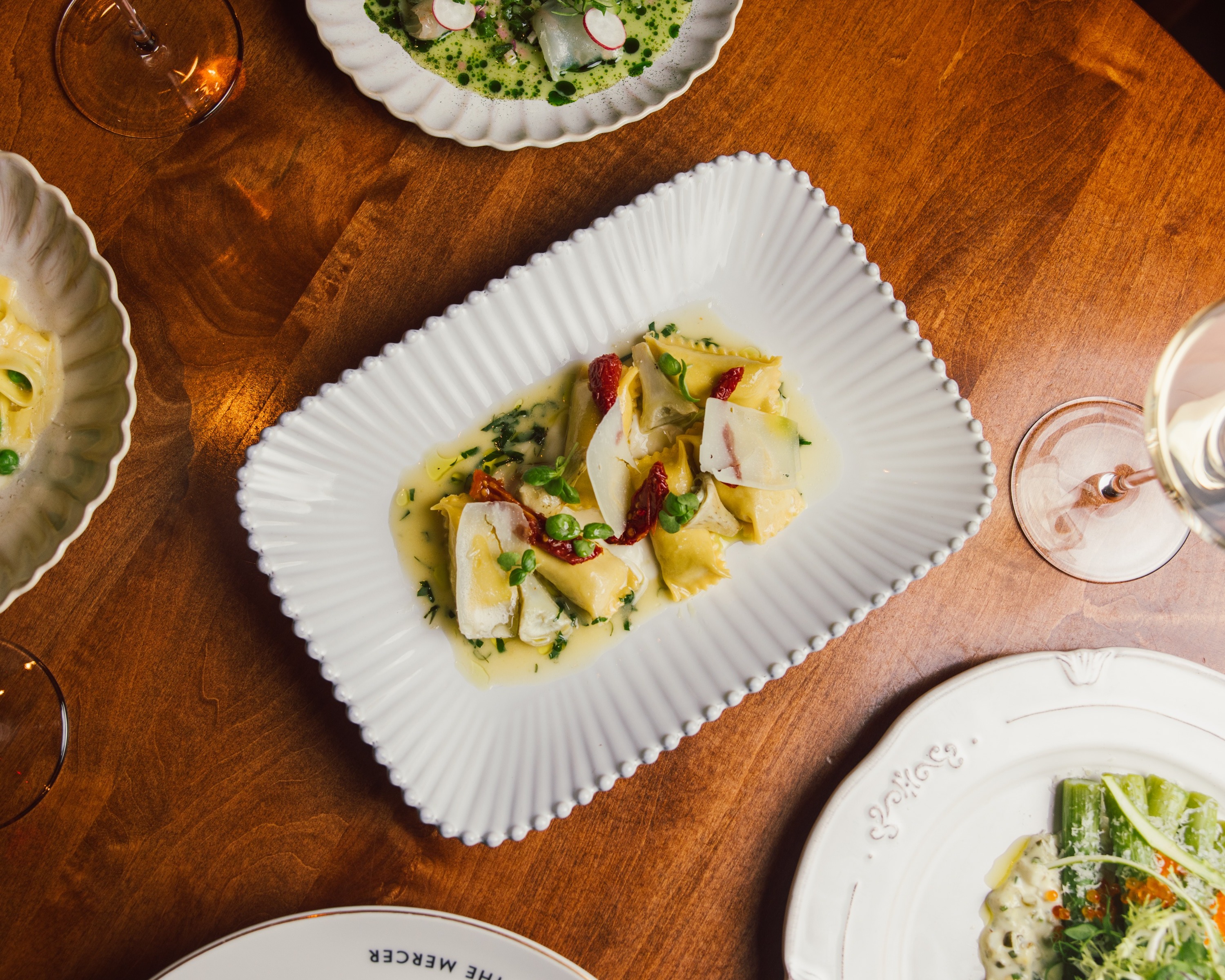 a plate of food on a table