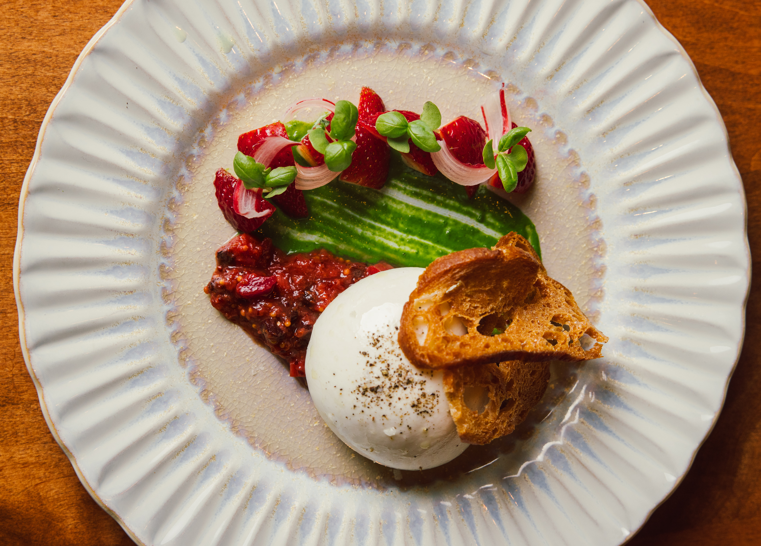 a piece of cake on a paper plate