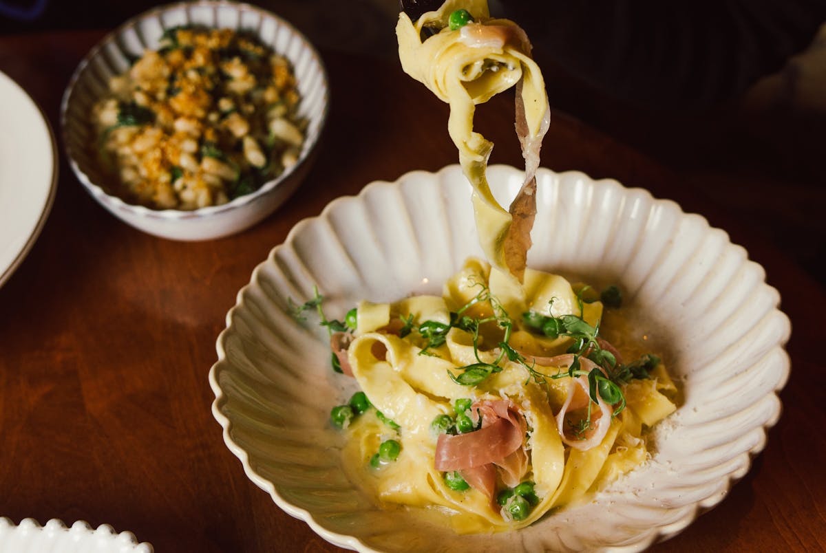a plate of food on a table