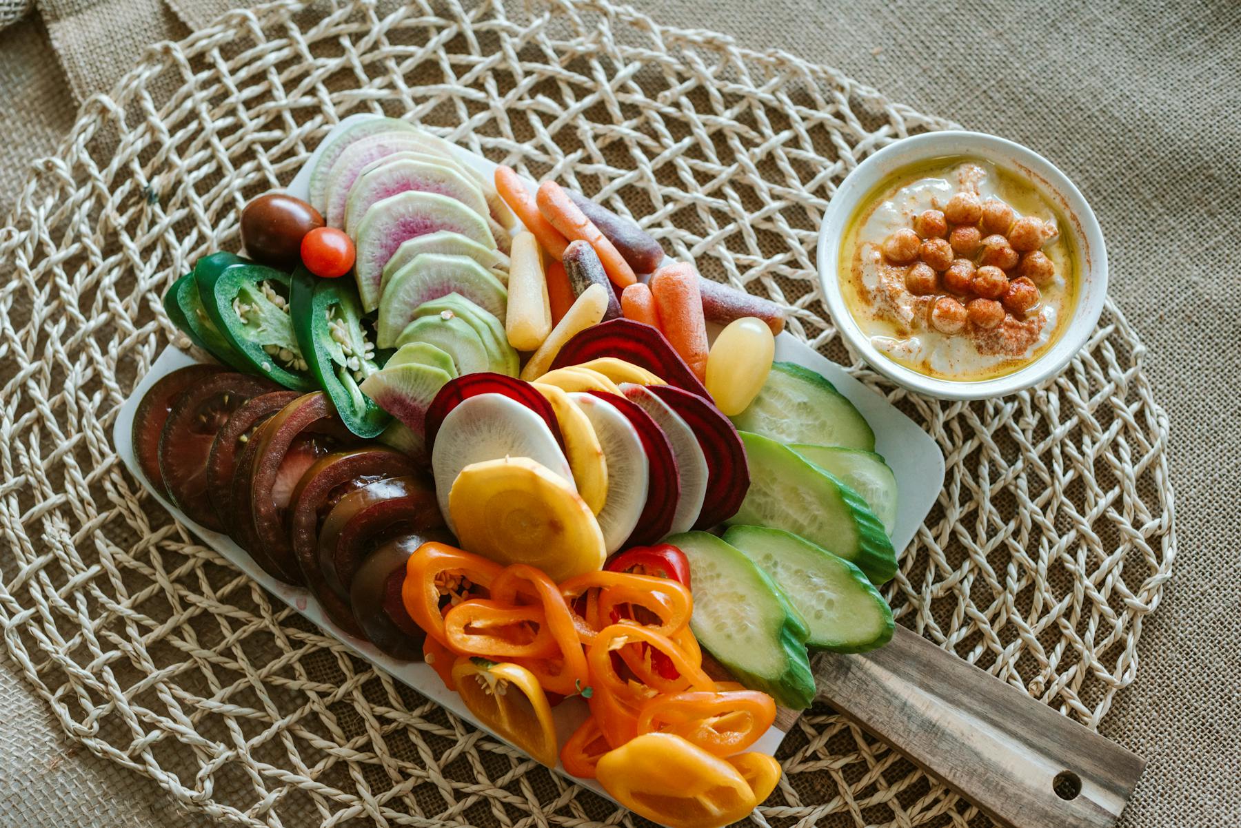 a plate of food on a table