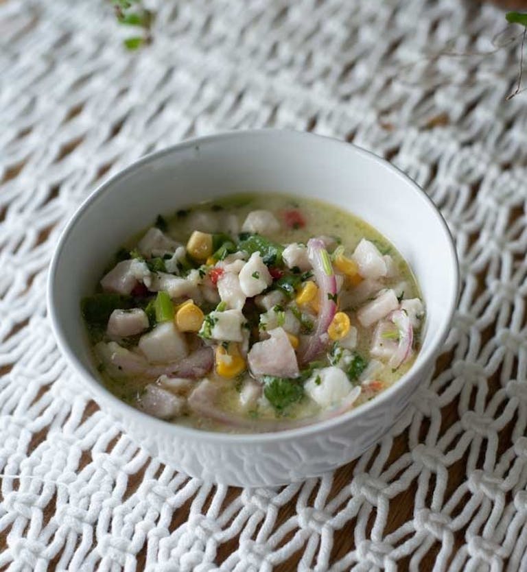a bowl of food on a plate