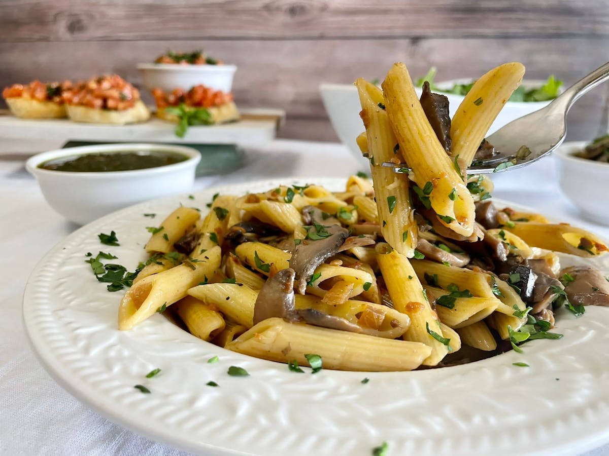 a plate of food on a table