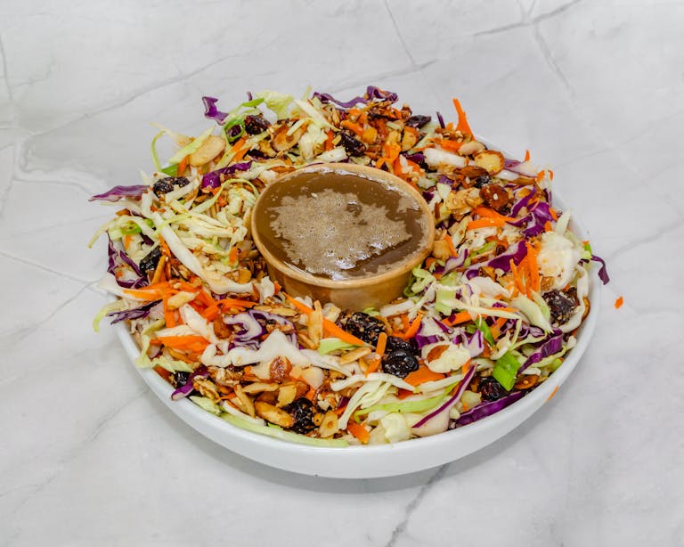a plate of food on a table
