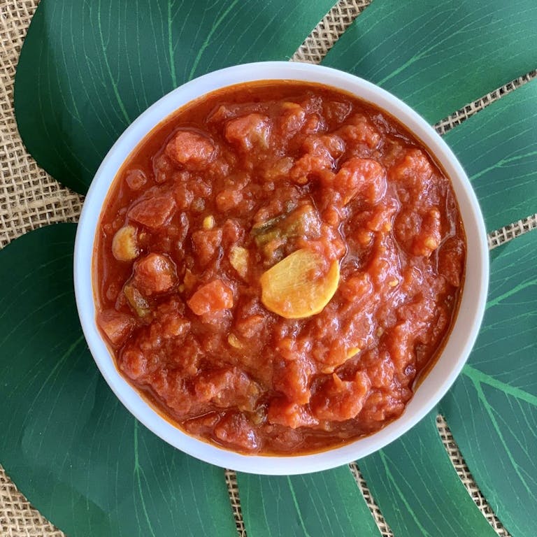 a bowl of food on a plate