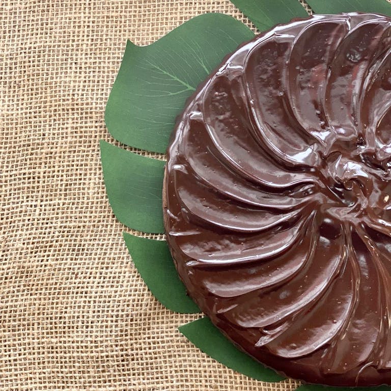 a close up of a green plate