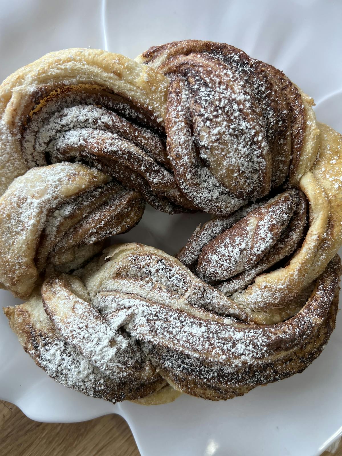 a doughnut on a plate