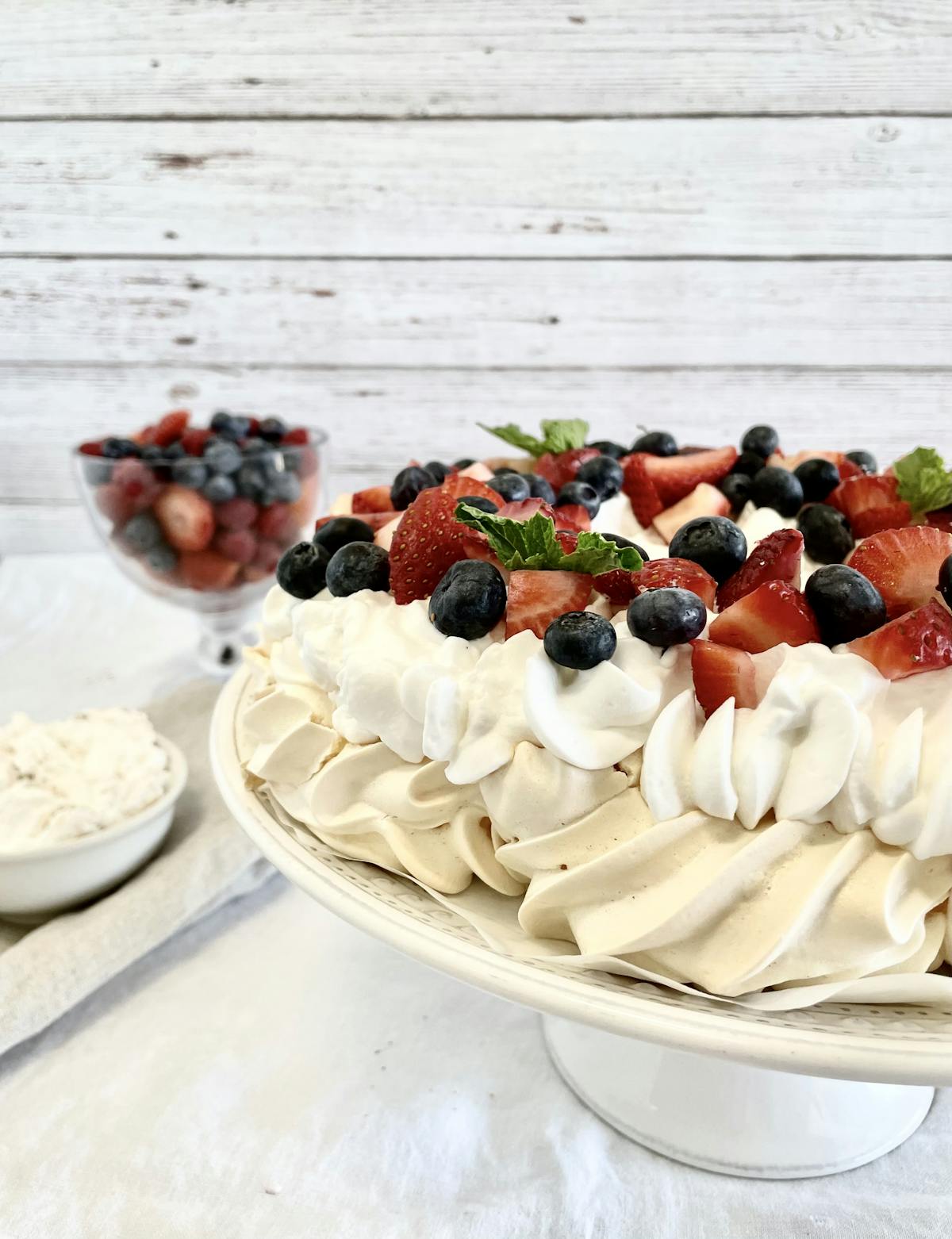 a dessert on a plate