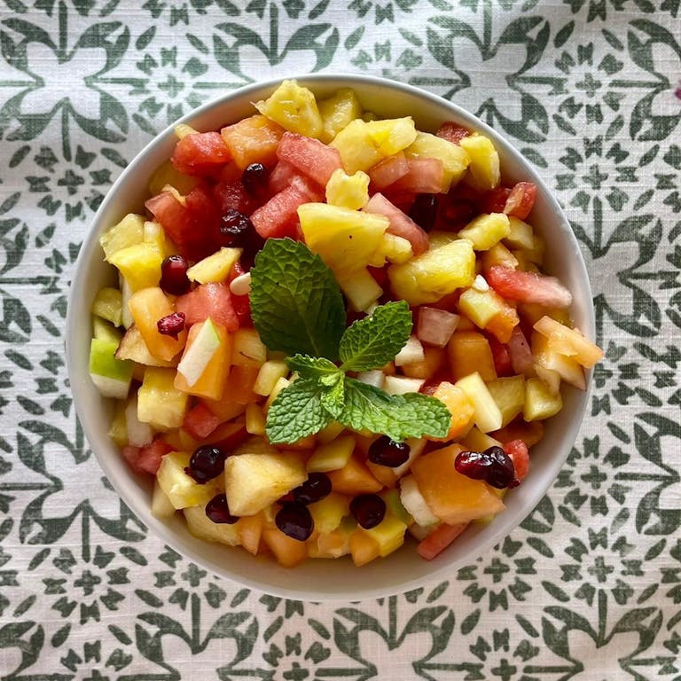a bowl of food on a plate