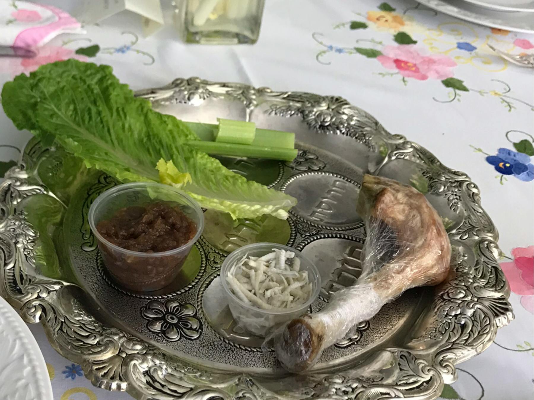 a plate of food on a table