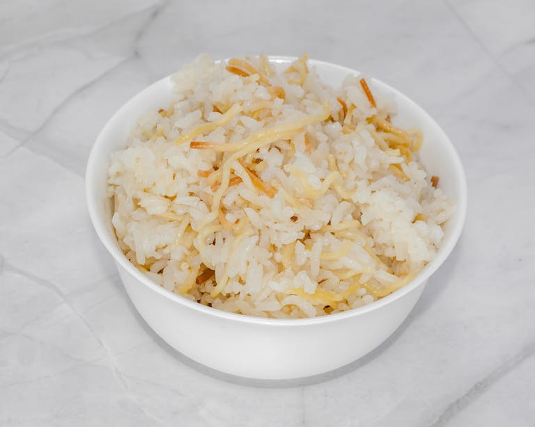 a bowl of rice on a plate