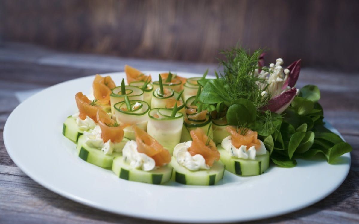 a plate of food