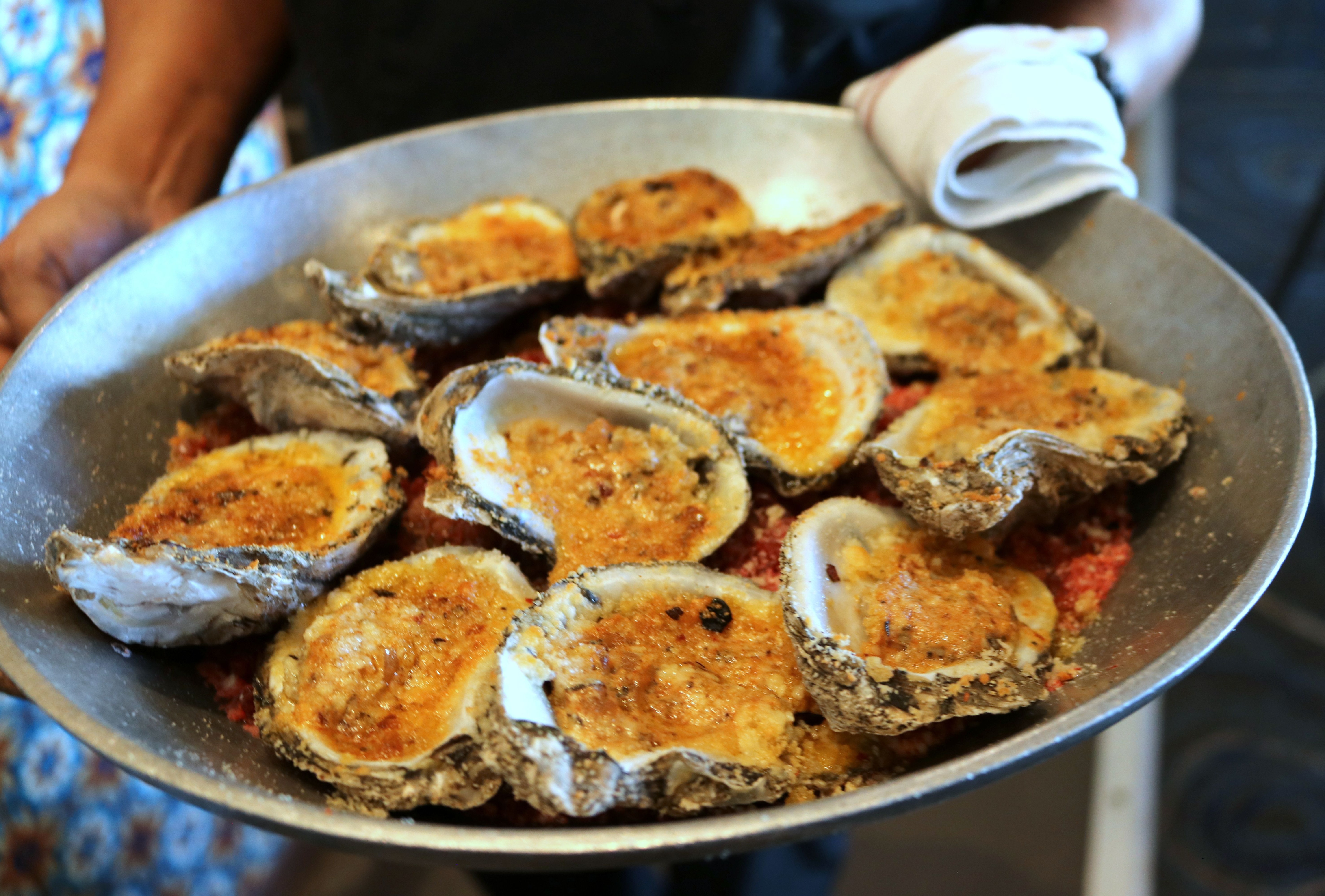 a pan of food on a plate