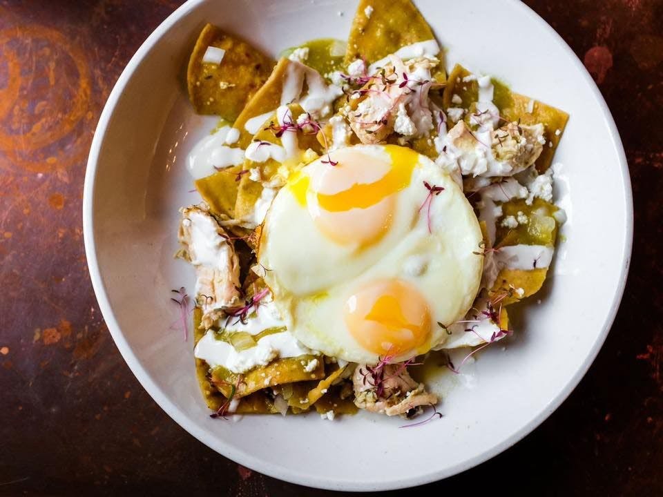 a plate of food on a table
