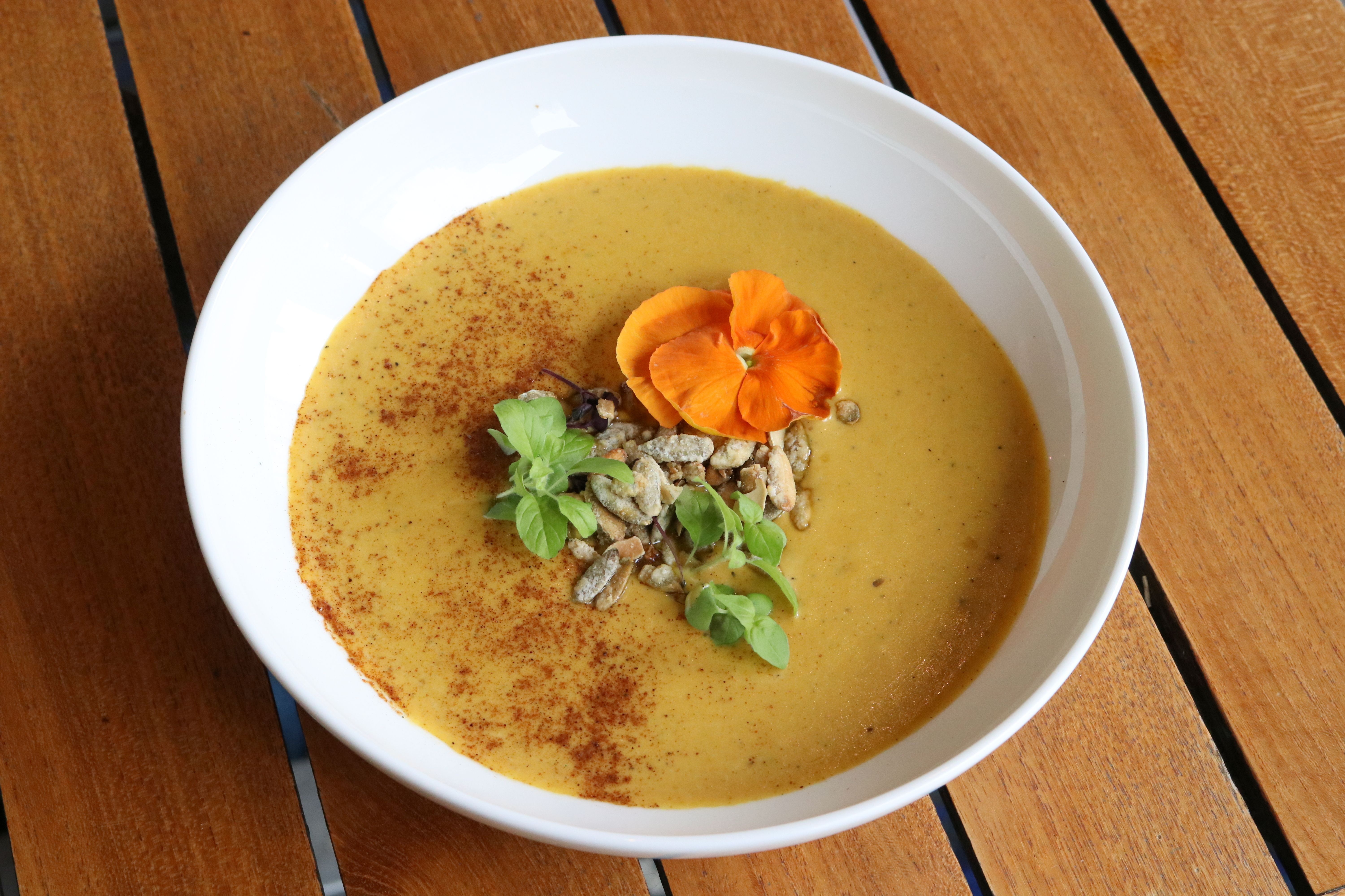 a bowl of food on a plate