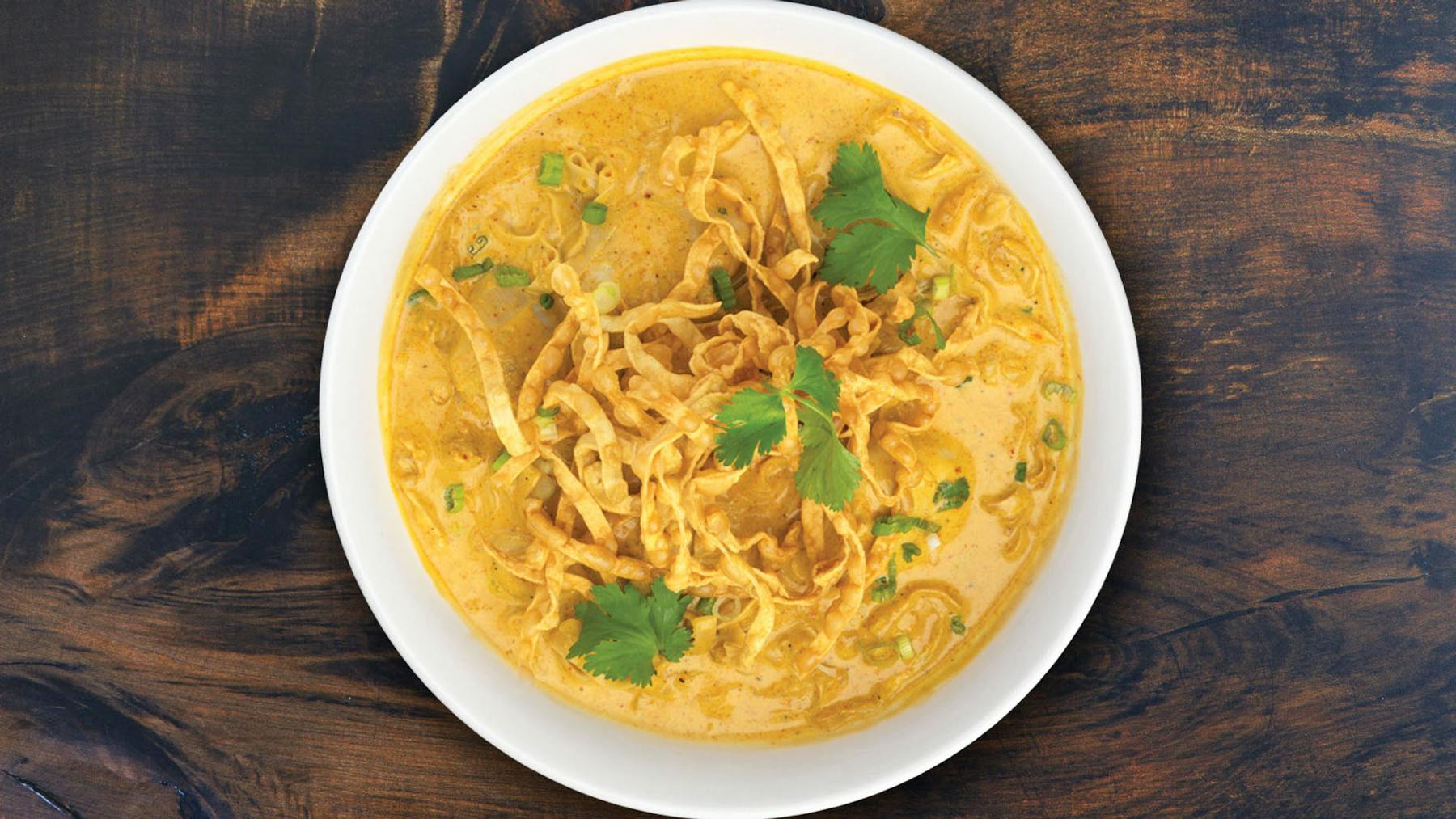 a bowl of food on a plate