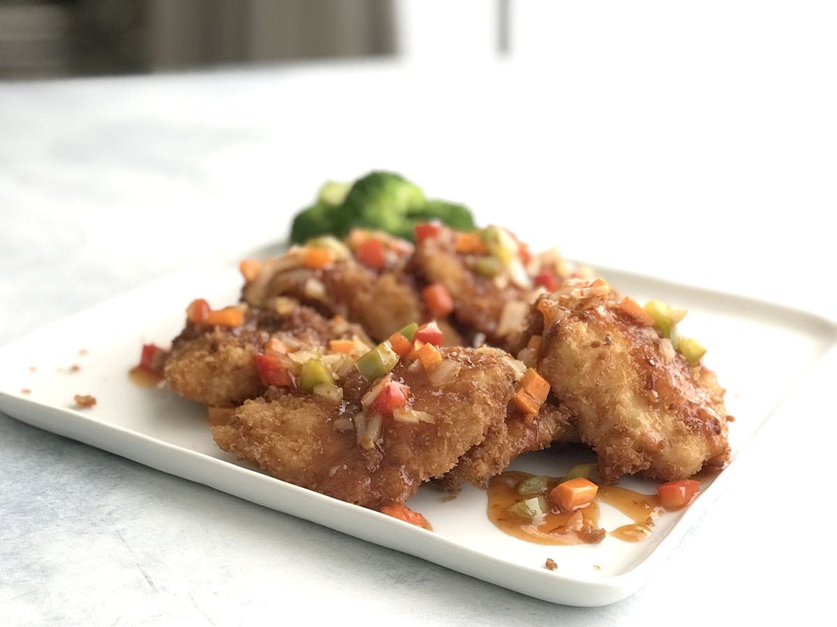 a plate of food