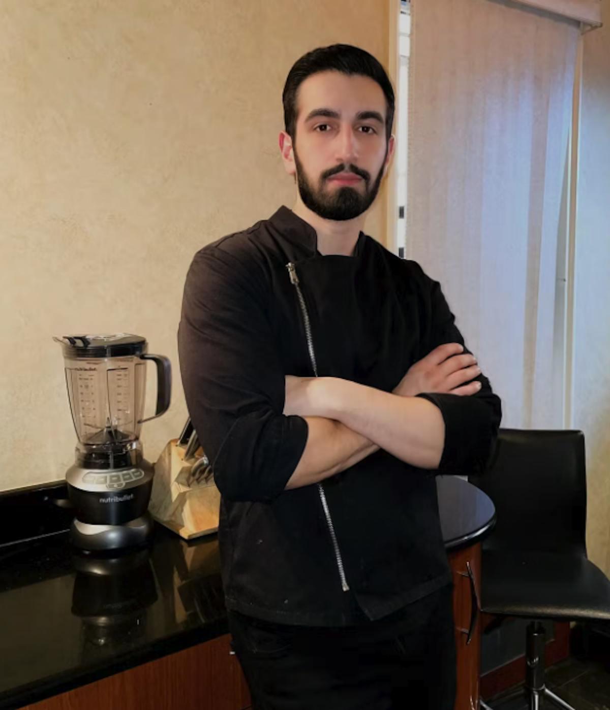 Toma Nicolau standing in a room